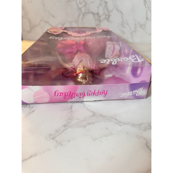 Barbie Happy Birthday Doll Pink Dress Sparkle Tiara Gift Mattel 56793 - Picture 8 of 9